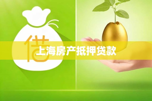 上海房产抵押贷款 上海房产抵押贷款